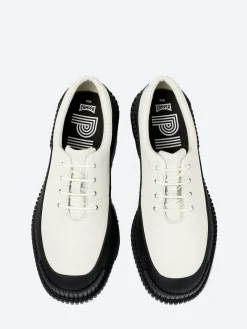 Camper - Pix Lace-Up Shoes in White and Black