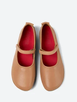 Camper - Right Nina Ballerinas in Nude