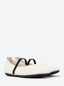 Camper - Right Nina Mary Janes in White