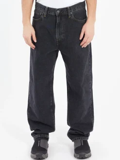 Carhartt WIP - Aaron Pant in Black Stone Wash