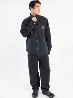 Carhartt WIP - Aaron Pant in Black Stone Wash