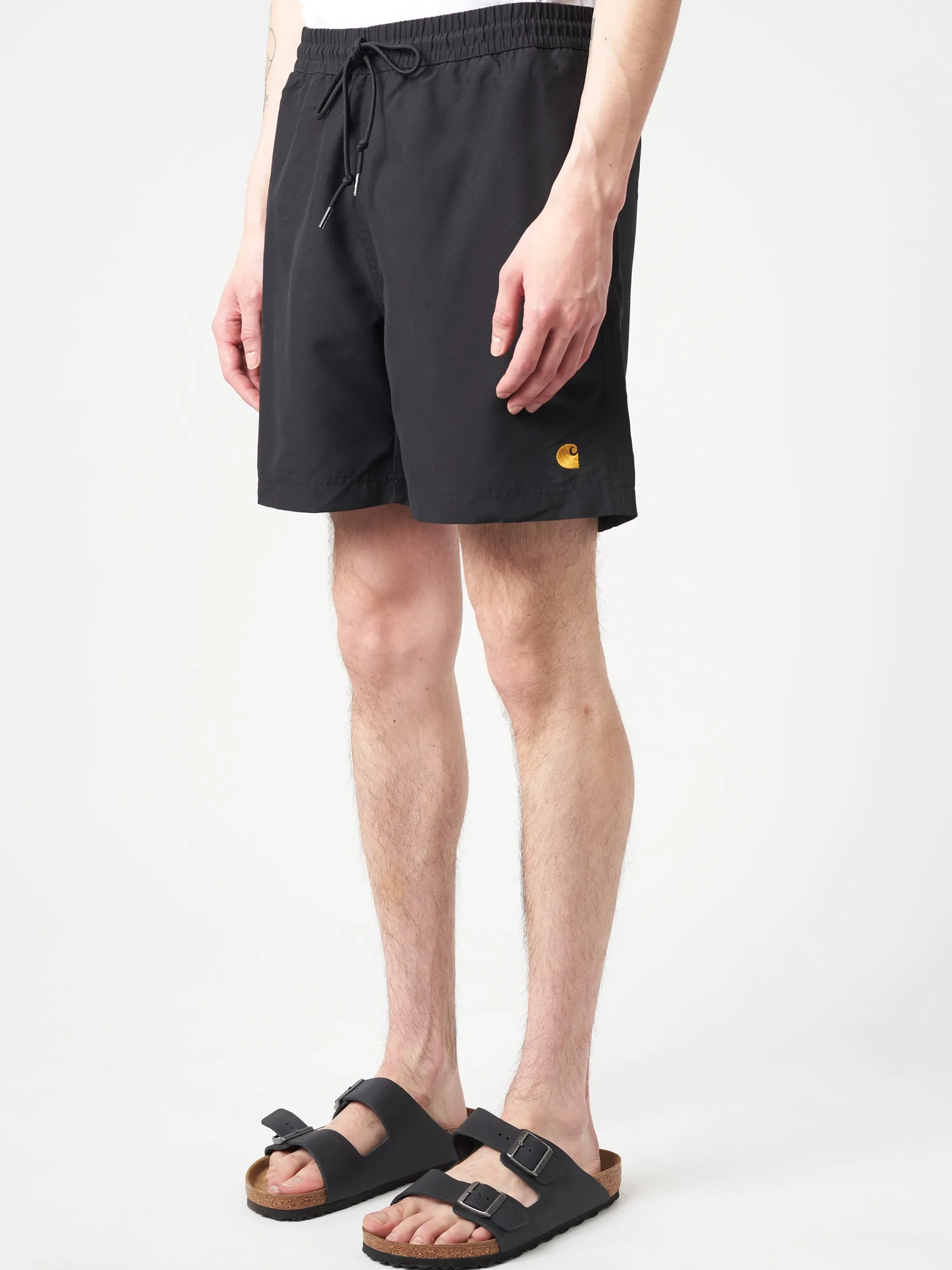 Carhartt WIP - Chase Swim Trunk in Black Rinse