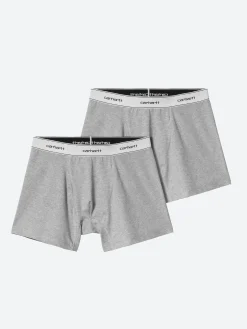 Carhartt WIP - Cotton Trunks 2 Pack in Heather Grey