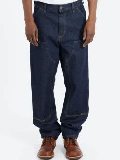 Carhartt WIP - Double Knee Pant in Blue Rinsed