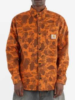 Carhartt WIP - Duck Camo Shirt in Tumeric