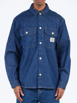 Carhartt WIP - Harvey Shirt Jacket in Blue Rinse