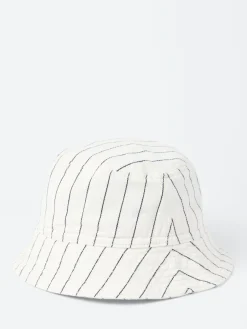 Carhartt WIP - Hendry Bucket Hat in Wax and Dark Navy Stripe