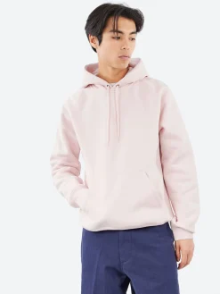 Carhartt WIP - Hooded Chase Sweatshirt in Air Pink