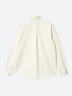 Carhartt WIP - L/S Madison Fine Cord Shirt in Wax/Black