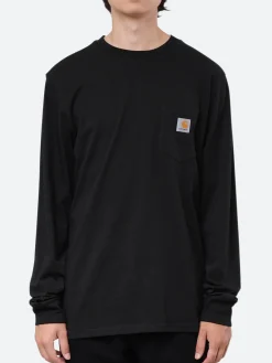 Carhartt WIP - L/S Pocket T-Shirt in Black