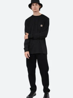 Carhartt WIP - L/S Pocket T-Shirt in Black