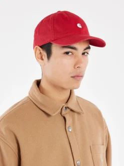 Carhartt WIP - Madison Logo Cap in Tuscany and White