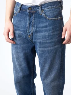 Carhartt WIP - Marlow Pant in Blue Dark Used