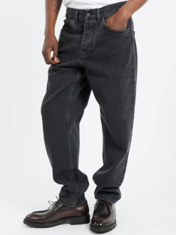 Carhartt WIP - Newel Pant in Black Stone Wash