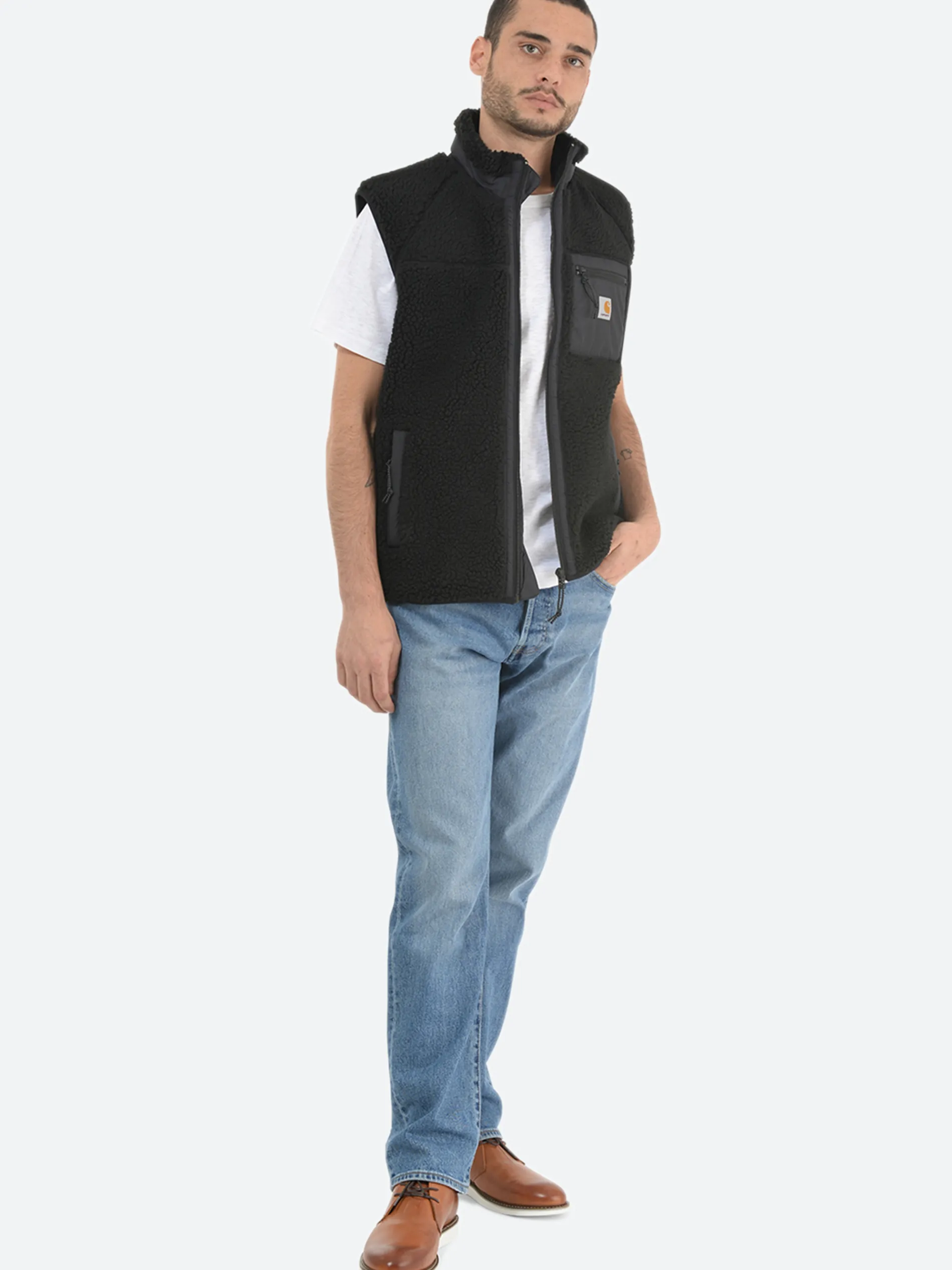 Carhartt WIP - Prentis Vest Liner in Black/Black