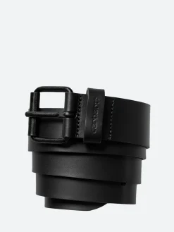 Carhartt WIP - Script Belt Cow Leather in Black/Black