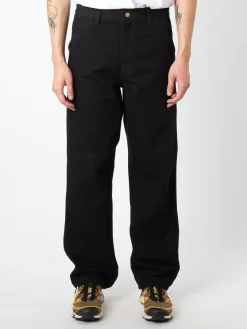 Carhartt WIP - Single Knee Pant in Black Rinse