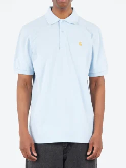 Carhartt WIP - S/S Chase Pique Polo in Air Sky