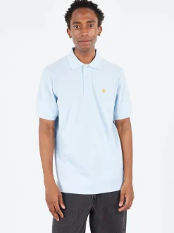 Carhartt WIP - S/S Chase Pique Polo in Air Sky