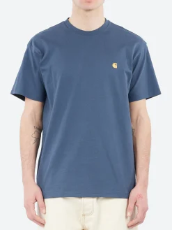 Carhartt WIP - S/S Chase T-Shirt in Dusky Blue