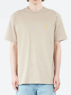 Carhartt WIP - S/S Chase T-Shirt in Dusky Beige