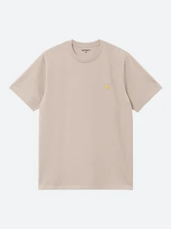 Carhartt WIP - S/S Chase T-Shirt in Dusky Beige