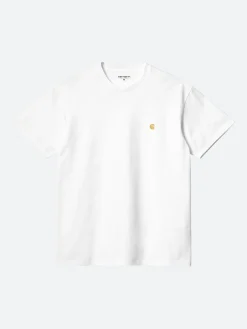 Carhartt WIP - S/S Chase T-Shirt in White/Gold
