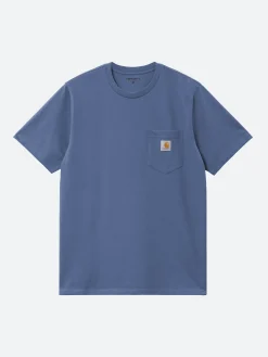 Carhartt WIP - S/S Pocket T-Shirt in Blue Iris