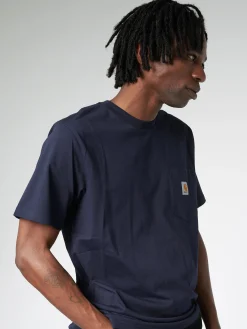 Carhartt WIP - S/S Pocket T-Shirt in Dark Navy