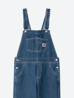 Carhartt WIP - W Bib Overall Straight in Blue Stone Wash