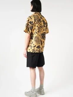 Carhartt WIP - Woodblock Print Shirt in Bourbon