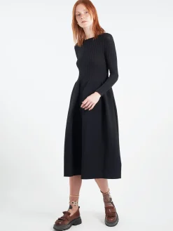 CFCL - Pottery Long Sleeve Dress in Black