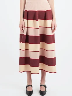 CFCL - Pottery Skirt in Pink Beige Multi