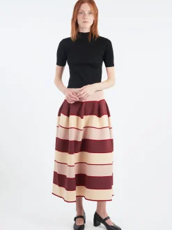 CFCL - Pottery Skirt in Pink Beige Multi