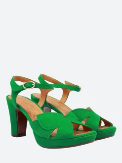Chie Mihara - Ebisa Sandals in Green Ante
