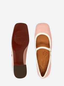 Chie Mihara - Idan Shoes in Pink and Leche