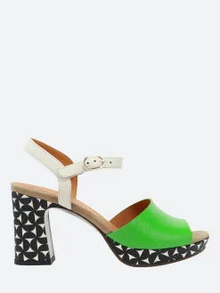 Chie Mihara - Kerick Heeled Sandal in Menta and Nappa