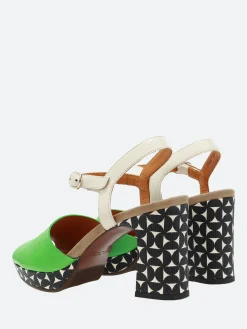 Chie Mihara - Kerick Heeled Sandal in Menta and Nappa