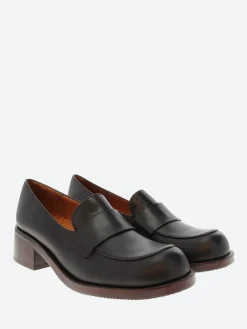 Chie Mihara - Tussan Loafers in Black Troka
