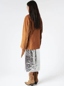 Chloé Stora - Uliana Suede Jacket in Cognac