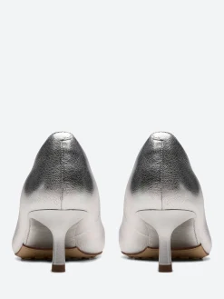 Clarks - Adela Court Heel in Silver