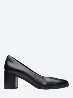 Clarks - Freva55 Court in Black Leather