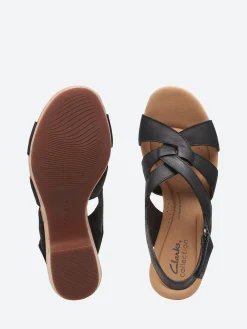 Clarks - Giselle Beach in Black Leather
