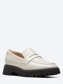 Clarks - Stayso Edge Loafer in Ivory Leather