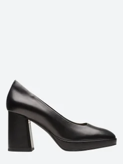 Clarks - Zoya85 Court in Black Leather