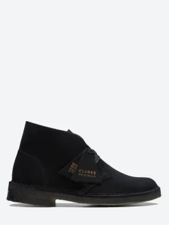 Clarks Originals - Desert Boot in Black Suede