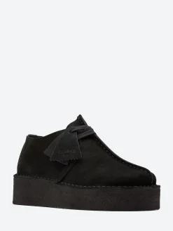 Clarks Originals - Trek Wedge in Black Suede
