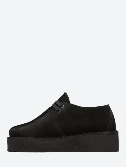 Clarks Originals - Trek Wedge in Black Suede
