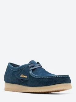 Clarks Originals - Wallabee in Navy and Teal Suede