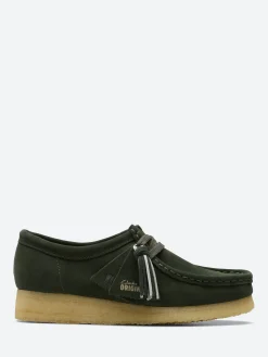 Clarks Originals - Women's Wallabee in Forest Green Suede